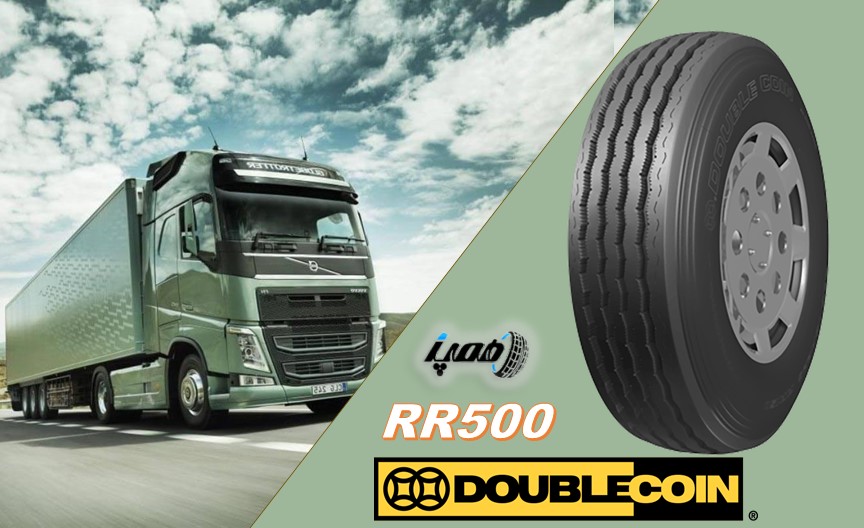  لاستیک دبل کویین کامیون مدل RR500 (گل جلو)